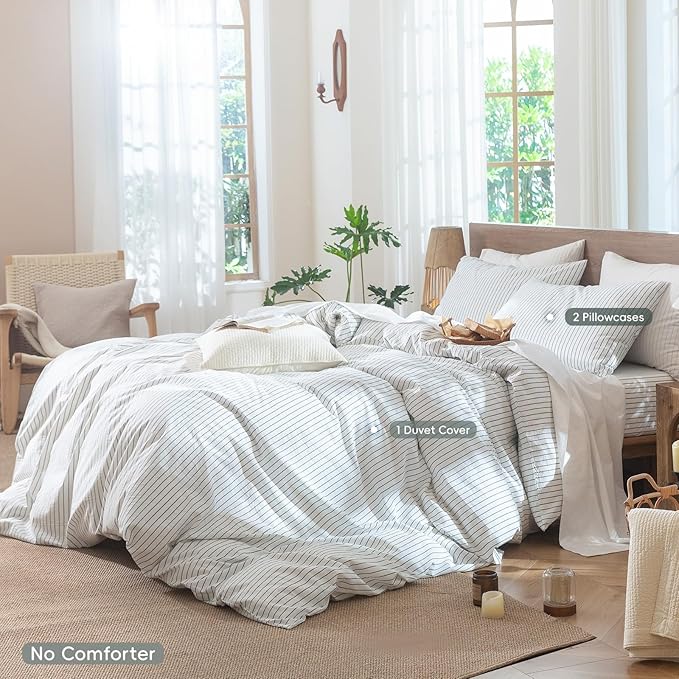 Linen Duvet Cover Set - Full