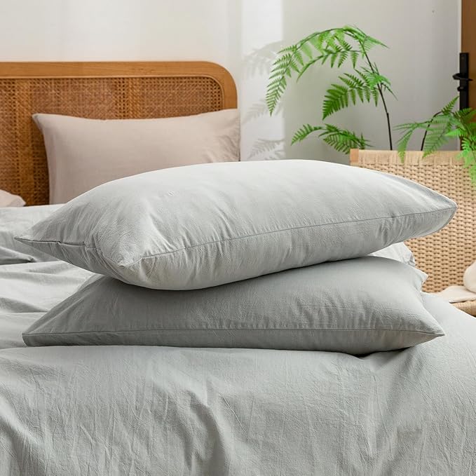 Linen Duvet Cover Set - King - 3 Piece