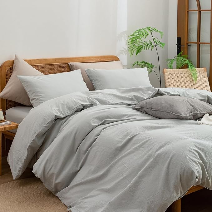 Linen Duvet Cover Set - King - 3 Piece