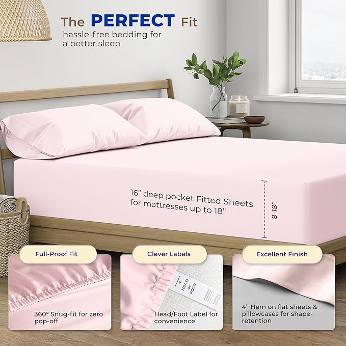 Cooling Bed Sheet Set - California King - 4 Piece