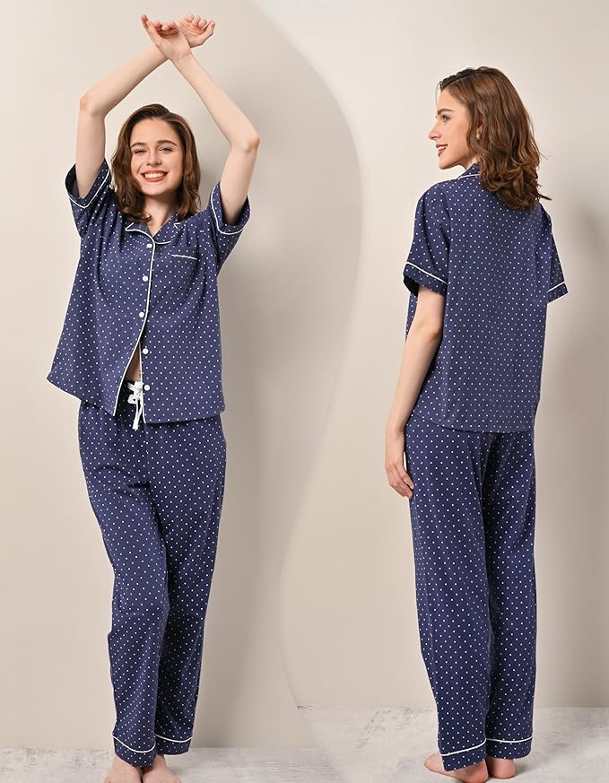 Women's 100% Cotton Pajama Set - 2 Piece