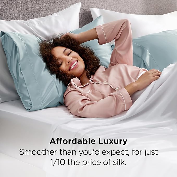 Satin Pillowcase Set - King - 20 x 36 in - 2 Piece