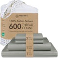 100% Cotton Cooling Bed Sheet Set - Full - 4 Piece