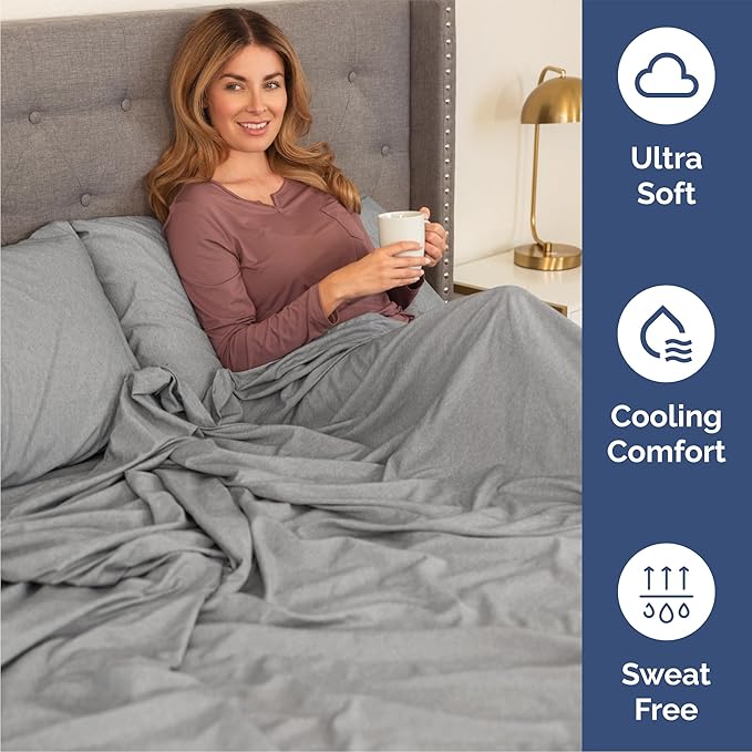 Cooling Bed Sheet Set - Queen - 4 Piece