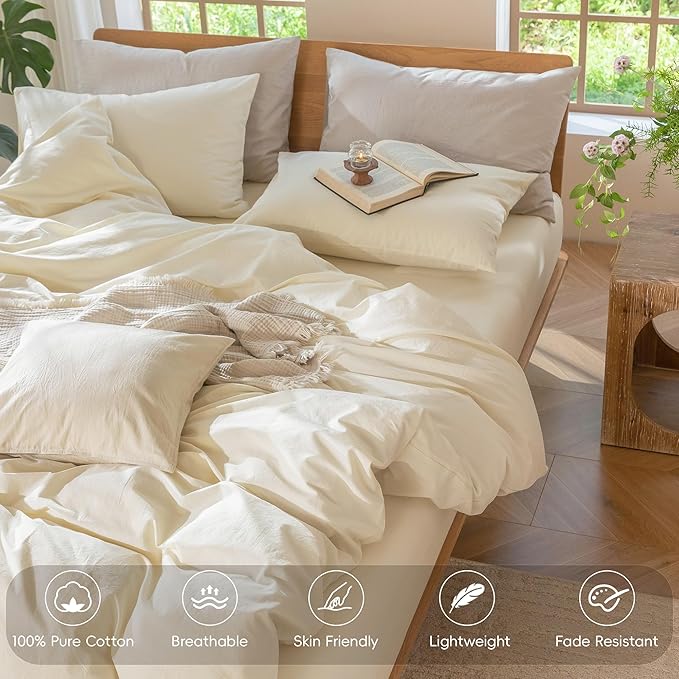 Linen Duvet Cover Set - Queen