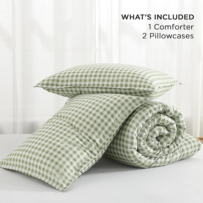 Microfiber Comforter Set - Queen - 90 x 90 in - 3 Piece