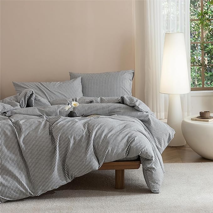 Linen Duvet Cover Set - King - 3 Piece