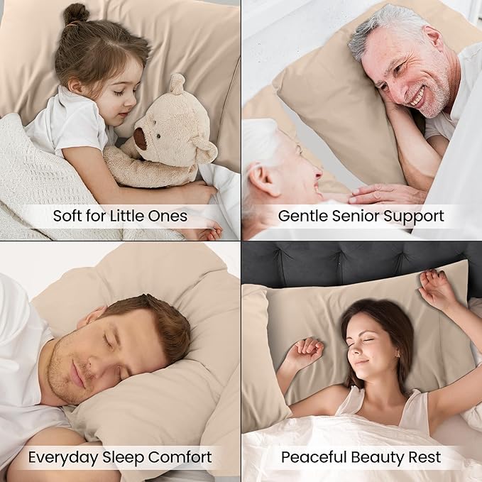 Microfiber Pillowcase Set - King - 20 x 40 in - 2 Pack