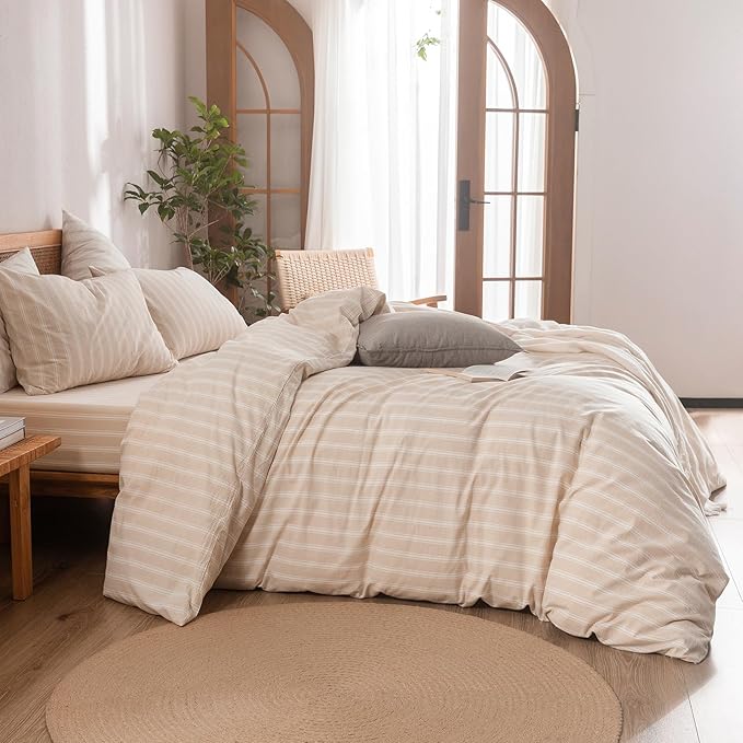 Linen Duvet Cover Set - Queen - 3 Piece