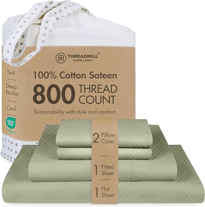 100% Cotton Bed Sheet Set - Queen - 4 Piece