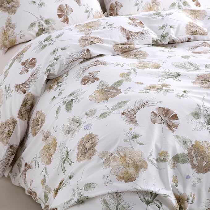 100% Cotton Duvet Cover Set - King - 3 Piece