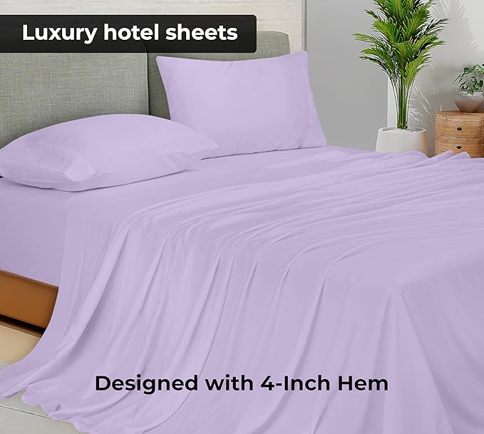 Microfiber Flat Sheet - King - 2 Pack