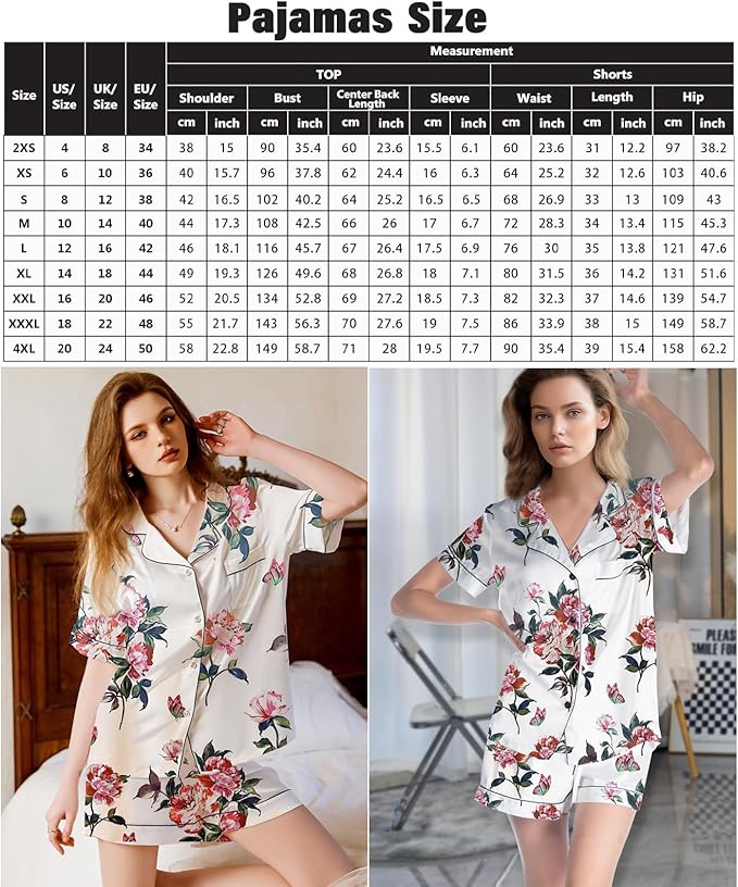 Satin Pajama Set - 2 Piece