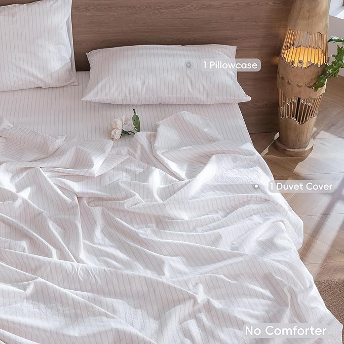 Linen Duvet Cover Set - Twin