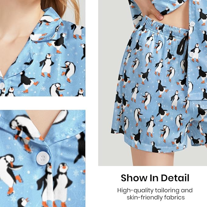 Women's Pajama Set - Short Sleeve - 2 Piece