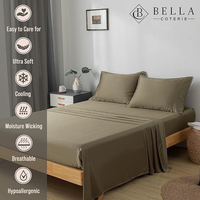 Bamboo Cooling Bed Sheet Set - King
