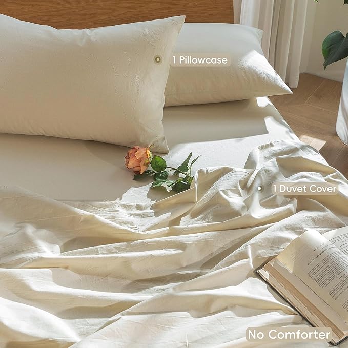 Linen Duvet Cover Set - Twin