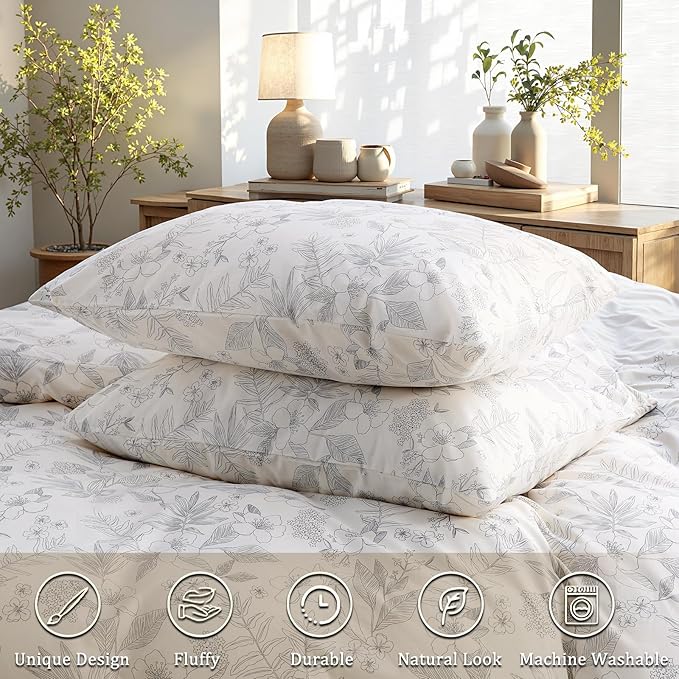 100% Cotton Duvet Cover Set - Queen - 3 Piece