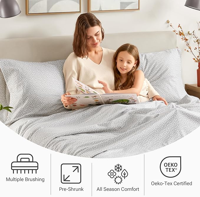 100% Cotton Bed Sheet Set - Twin - 3 Piece