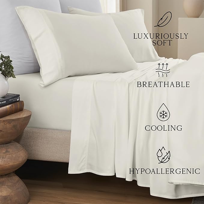 Bamboo Cooling Pillowcase Set - Queen - 2 Piece