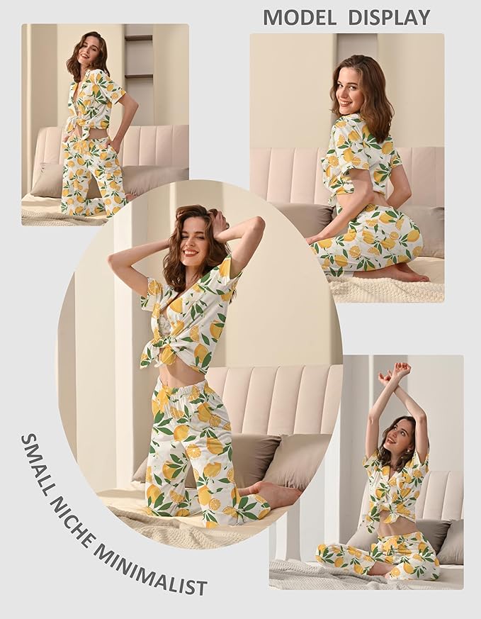 Women's 100% Cotton Pajama Set - 2 Piece