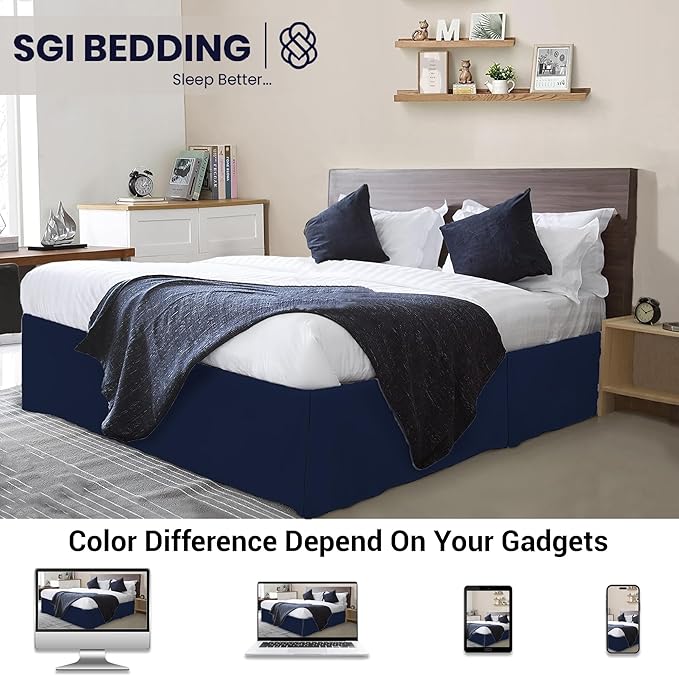Microfiber Bed Skirt - Full - 9 in Drop