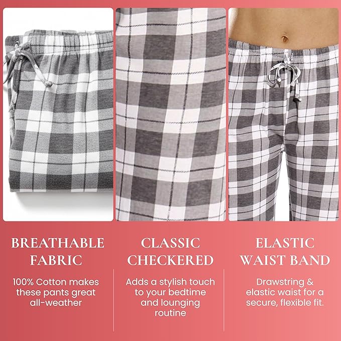 Women's 100% Cotton Pajamas - Pants