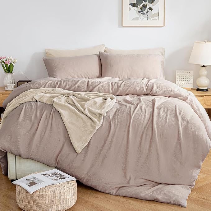 Linen Duvet Cover Set - Full - 3 Piece