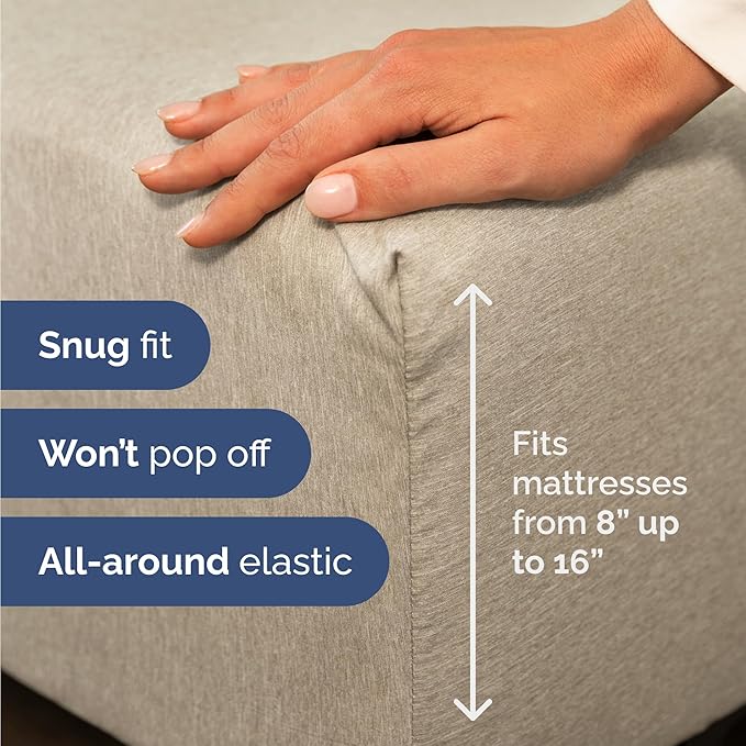 Cooling Bed Sheet Set - Twin - 16 in Deep Pocket - 4 Piece