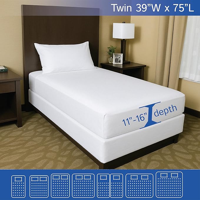 Waterproof Mattress Protector - Twin