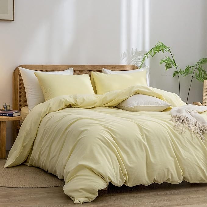 Linen Duvet Cover Set - King - 3 Piece
