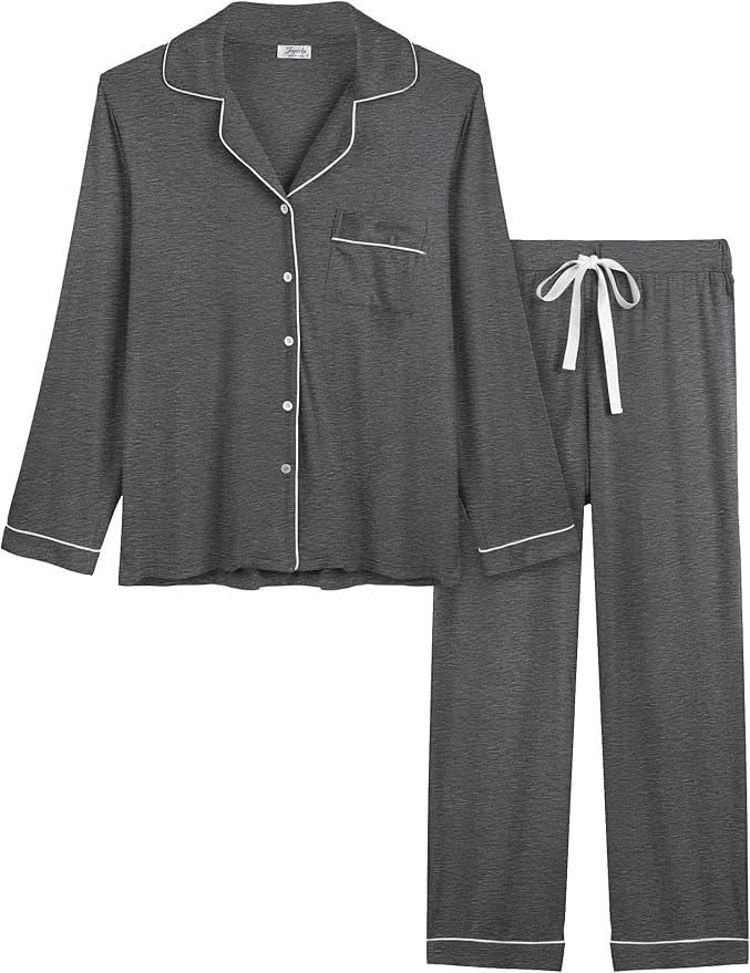 Women's Bamboo Cooling Pajama Set - Long Sleeve
