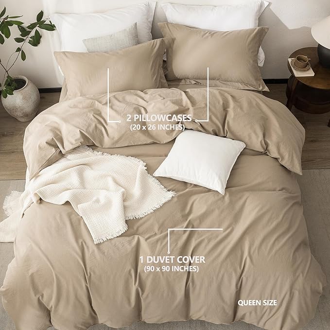 Linen Duvet Cover Set - Queen
