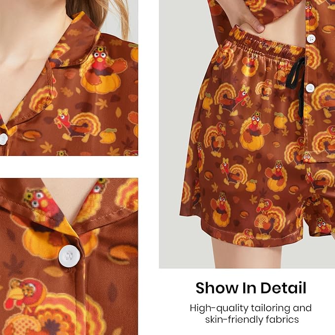 Women's Pajama Set - Short Sleeve - 2 Piece