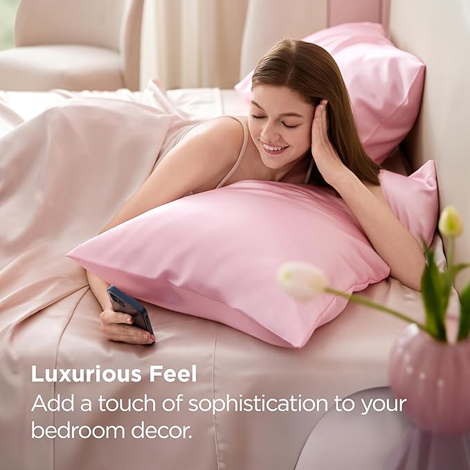 Satin Pillowcase Set - Queen - 20 x 30 in - 2 Piece