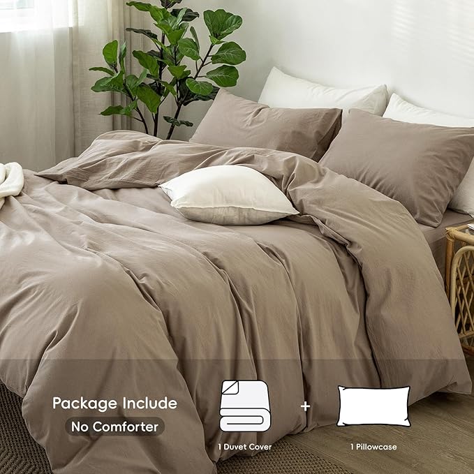 Linen Duvet Cover Set - Twin