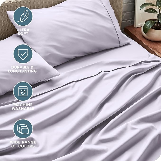 Microfiber Bed Sheet Set - King - 4 Piece