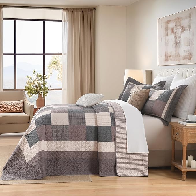 100% Cotton Bedding Set - Queen - 3 Piece