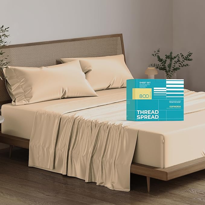 Cooling Bed Sheet Set - King - 16 in Deep Pocket - 4 Piece
