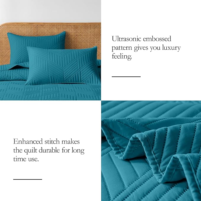 Microfiber Quilt Set - King