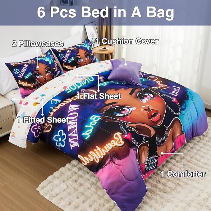 Comforter Set - Queen - 6 Piece