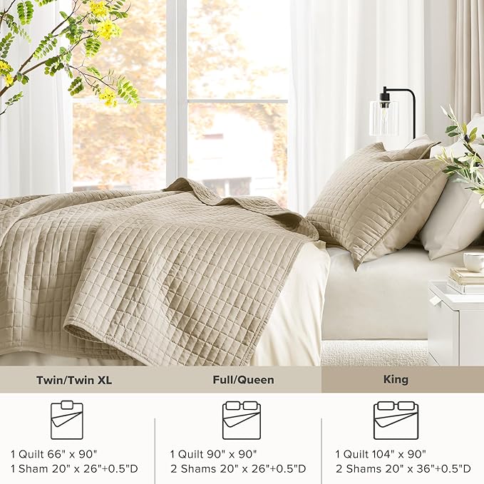 Quilt Set - King - 3 Piece