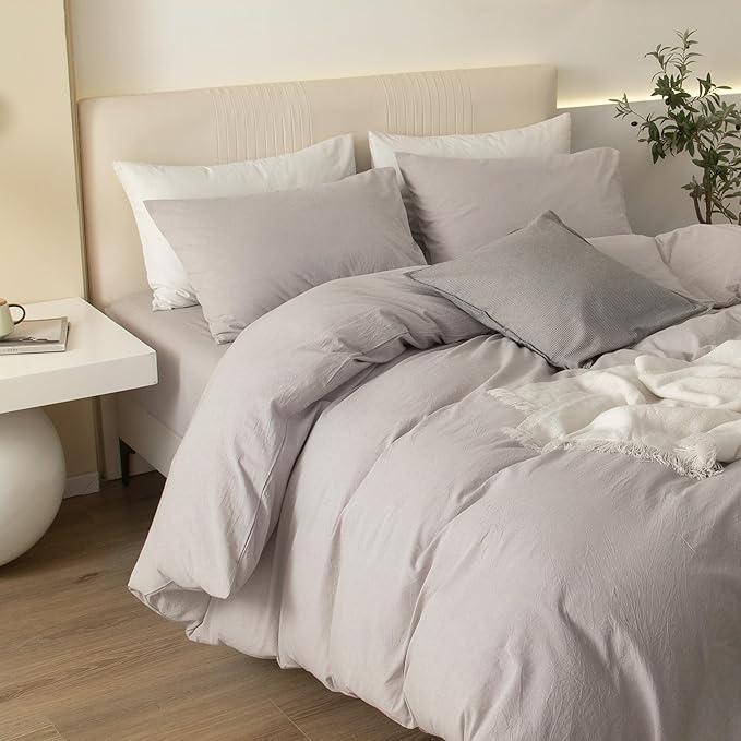 Linen Duvet Cover Set - King - 120 x 98 in - 3 Piece