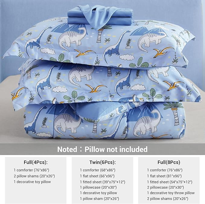 Microfiber Comforter Set - Twin - 6 Piece