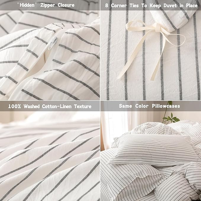 Linen Duvet Cover Set - King