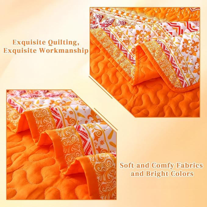 Microfiber Quilt Set - King - 3 Piece