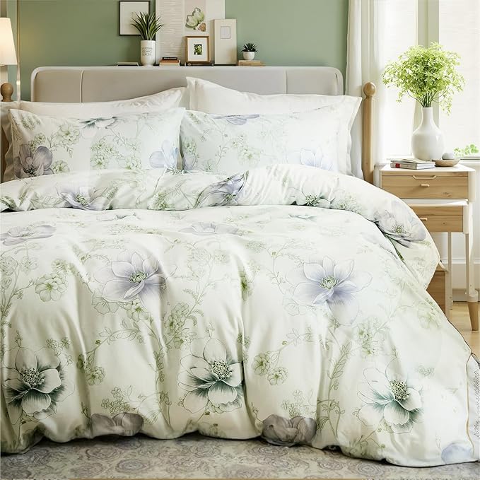 100% Cotton Duvet Cover Set - King - 3 Piece