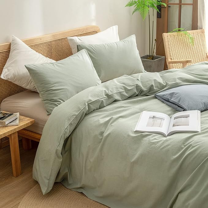 Linen Duvet Cover Set - King - 3 Piece