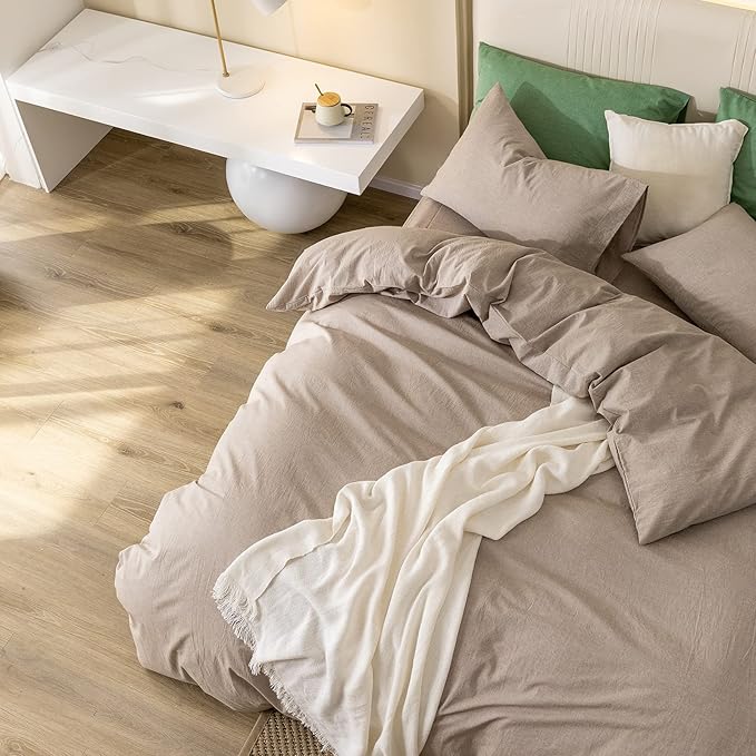 Linen Duvet Cover Set - Queen - 2 Piece