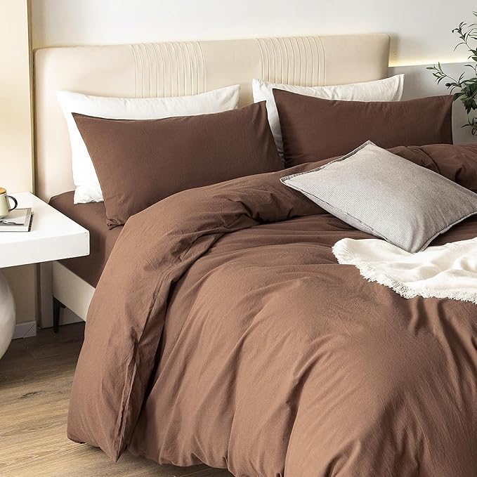 Linen Duvet Cover Set - King - 104 x 90 in - 3 Piece